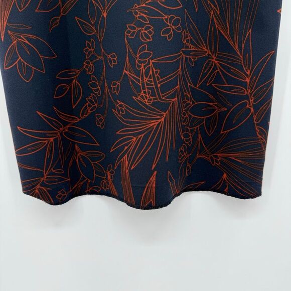 Aritzia Babaton‎ Navy and Red Printed Prosper Cut Out Dress Size 6 - Picture 3 of 12